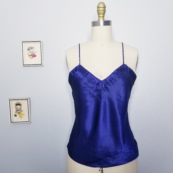 Victoria's Secret Tops - Victorias secret vintage saphire camisole